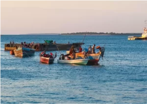 Boats to Stone Town