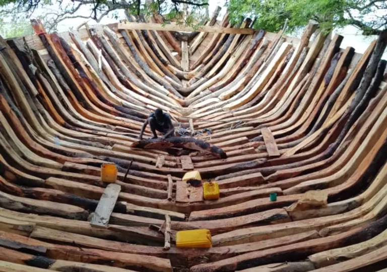 Zanzibar Cultural Boat Being Build