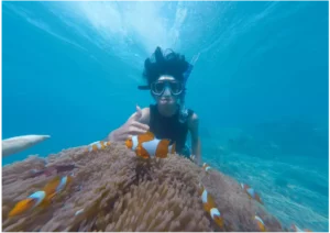 Zanzibar Female Tourist Snorkeling